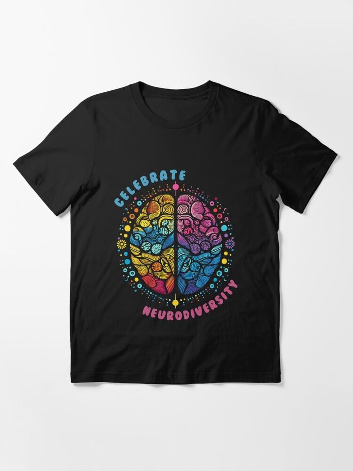 Celebrate Neurodiversity: Embrace Unique Minds Artwork Essential T-Shirt