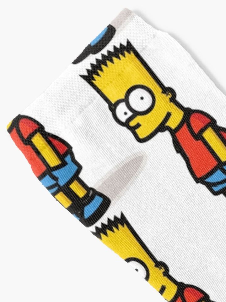 Bart Simpson Socks, Simpson Funny, Gift for Fan