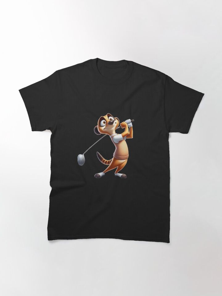 Golf Meerkat 5 Classic T-Shirt, Golf Gift for Golfers
