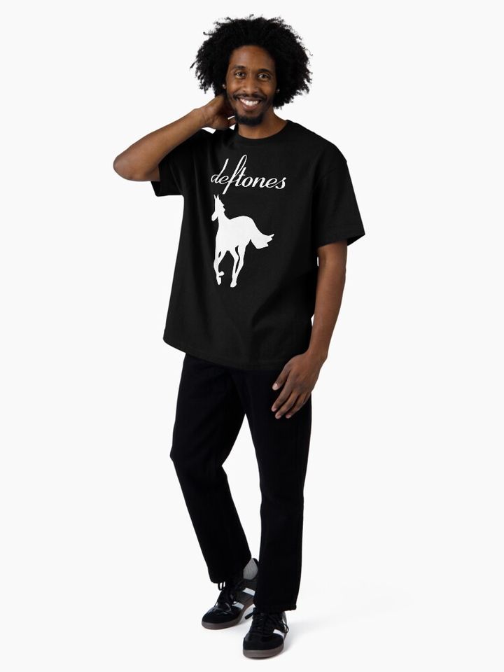 The Horse Pony White White Oversized T-Shirt