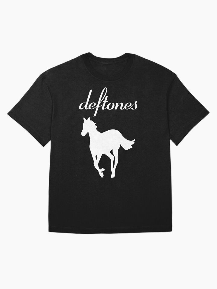 The Horse Pony White White Oversized T-Shirt