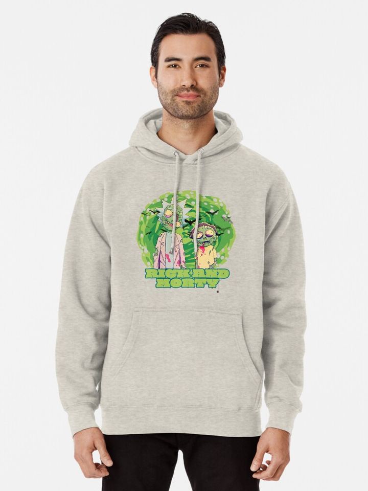rick and Rickandmorty space zombies Pullover Hoodie