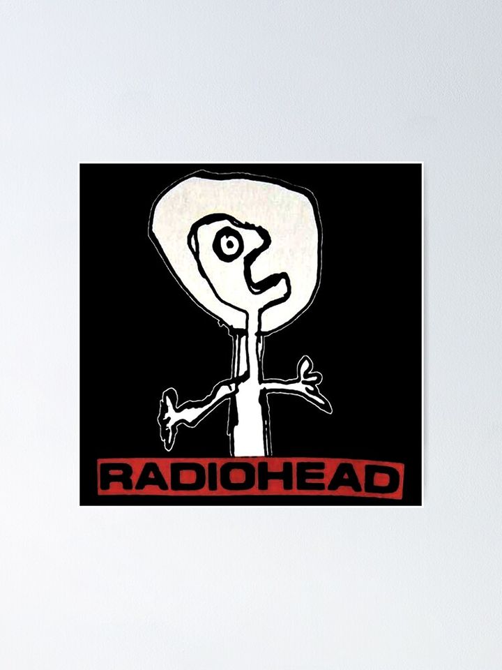 Radiohead Poster Cool Rock Band Graphic Wall Artwork