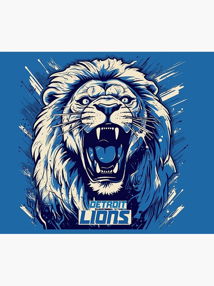 Detroit Lions Football Throw Blanket
