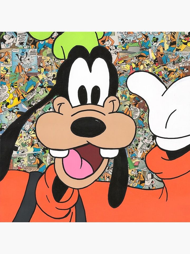 Comic Book Goofy Pillow