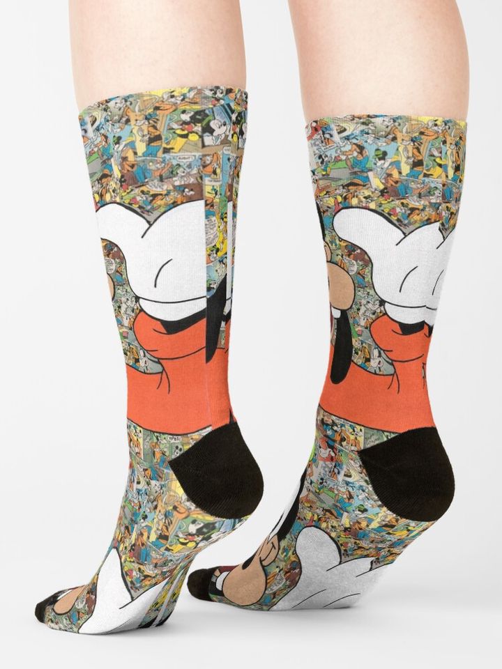 Comic Book Goofy Socks