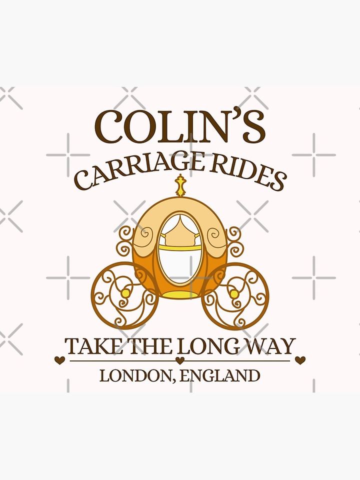 Colin Bridgerton's Carriage Rides Tapestry, Bridgerton Colin and Penelope Polin Couple Tapestry, Bridgerton Merch, Funny Gift Idea, Gift for Fans