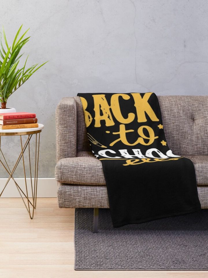 Back To School In Style Throw Blanket