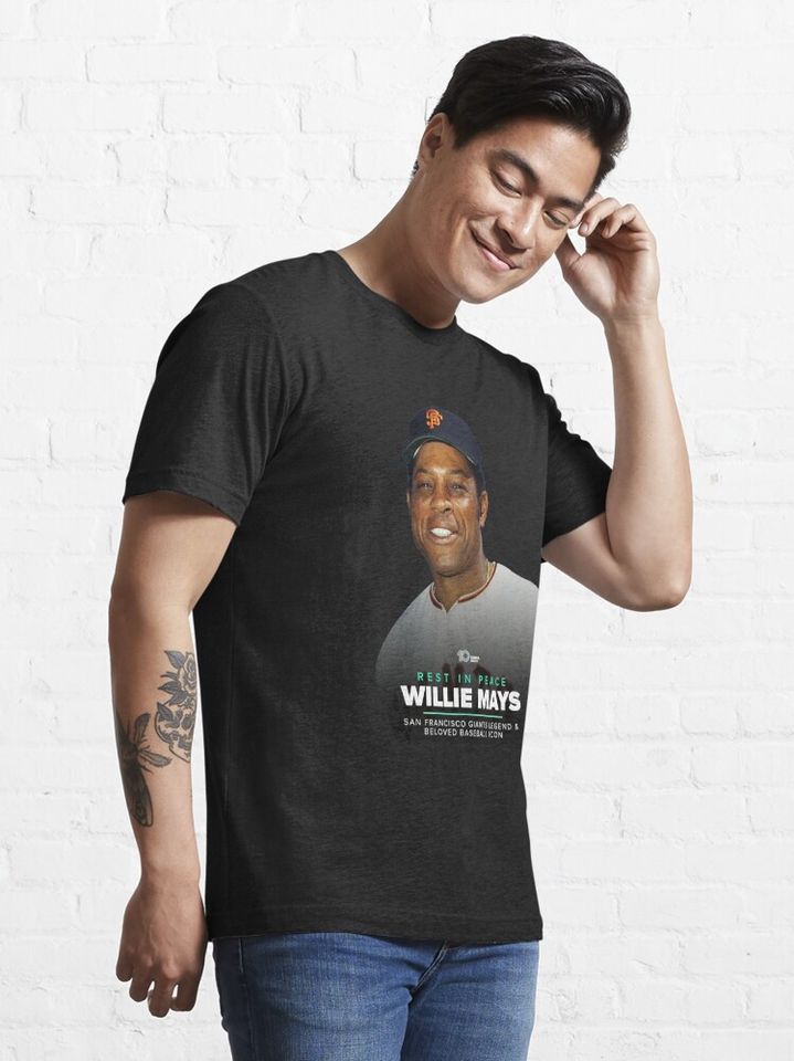 Willie Mays, the “Say Hey Kid” whose combination of talent cotton tee, Graphic Tshirt for men, women, Unisex