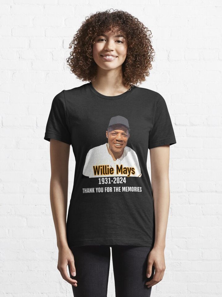 Willie Mays 2024 Classic T-Shirt, Cotton T-shirt, Short Sleeve Tee, Trending Fashion For Men And Women