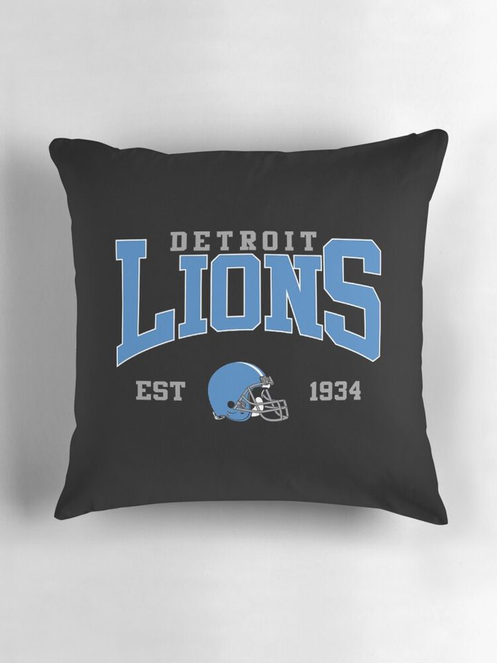 Art - Detroit Lions Pillow