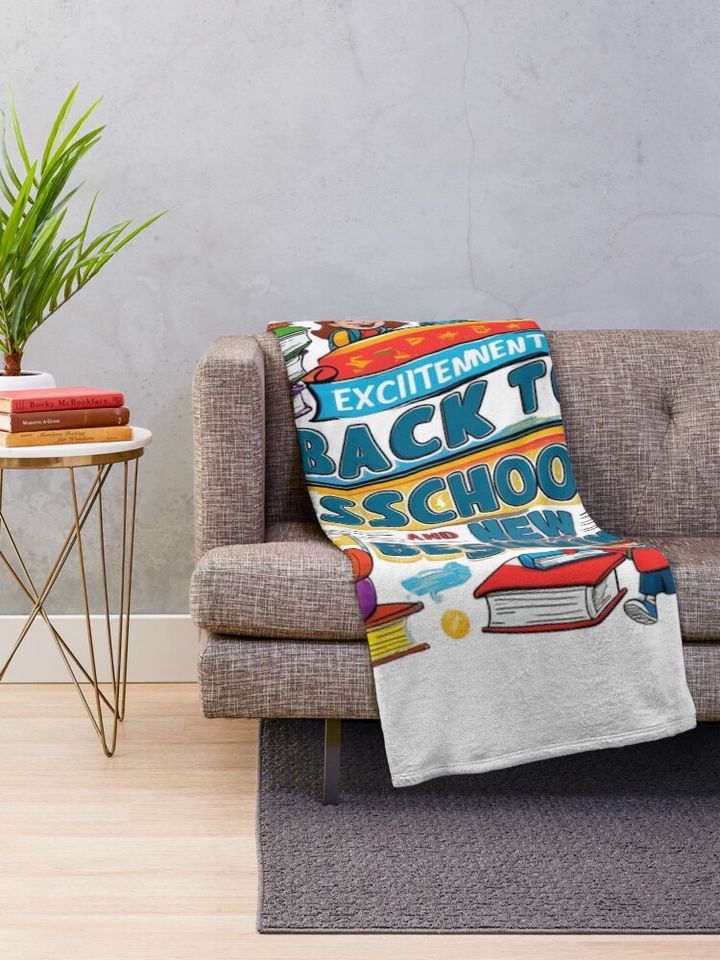 Back To School Throw Blanket
