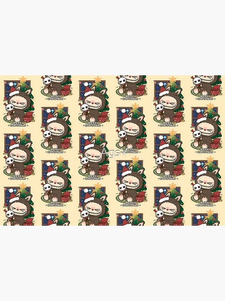 Christmas Labubu  Bath Mat