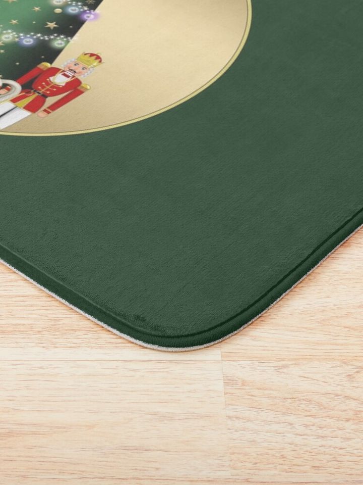 The Nutcracker - Christmas tree - Gold Bath Mat