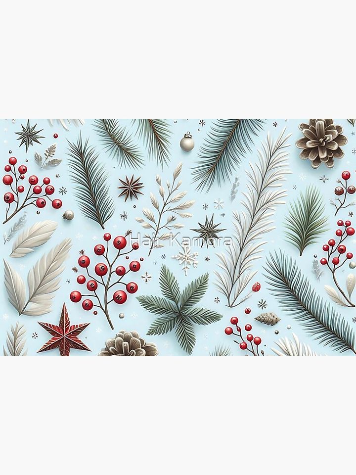 Winter Wonderland: Festive Seasonal Pattern Bath Mat