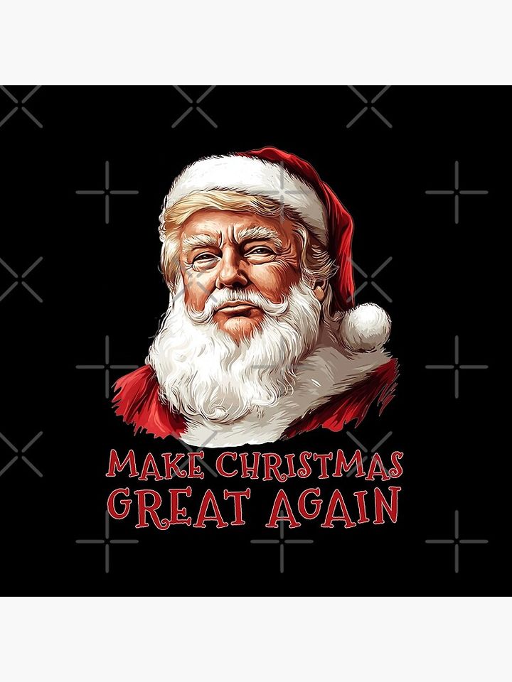 Funny Christmas Trump Santa Make Christmas Great Again Pillow