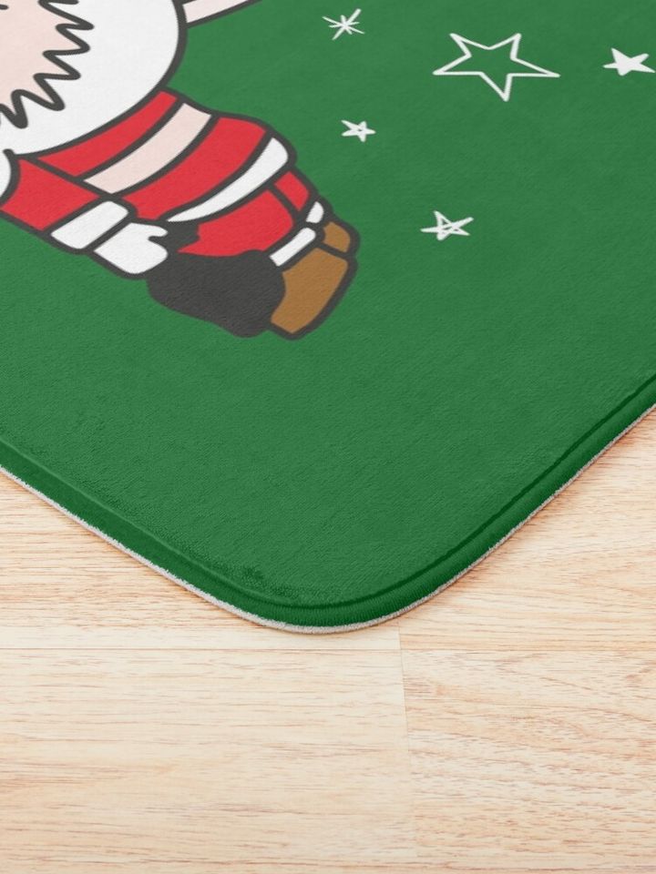 Labubu Christmas sticker  Bath Mat, For Bathroom, For Kitchen