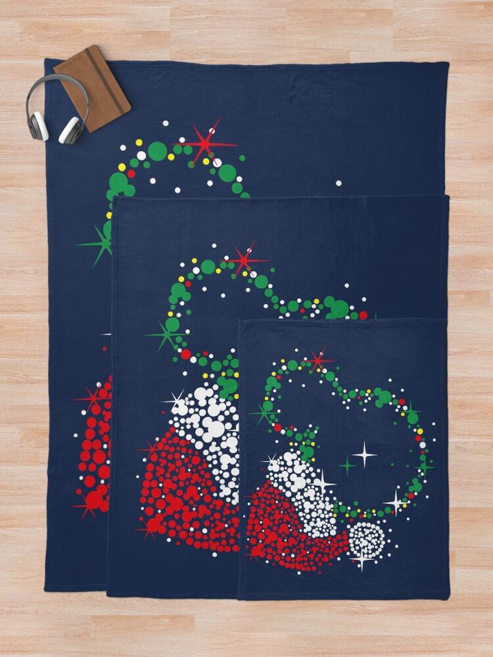 Disneyland Christmas Shirt Throw Blanket