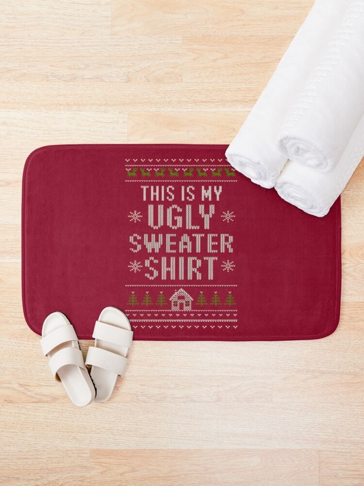 Ugly Sweater Bath Mat