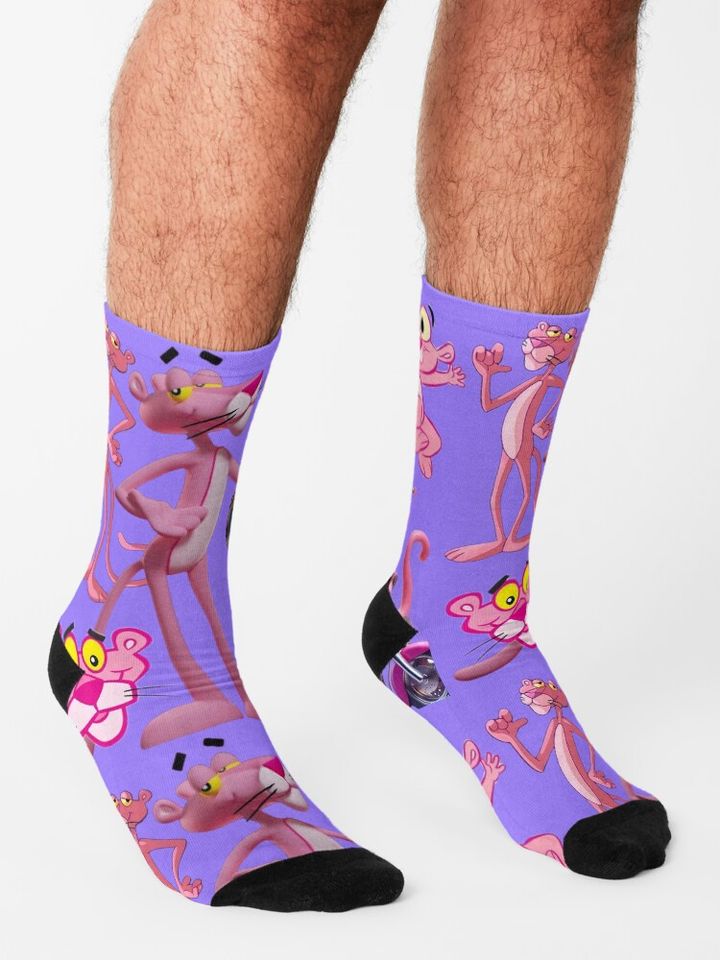 Pink Panther 3d Print Socks