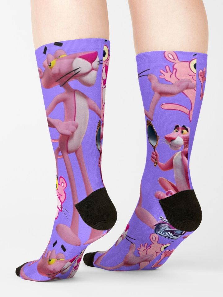 Pink Panther 3d Print Socks
