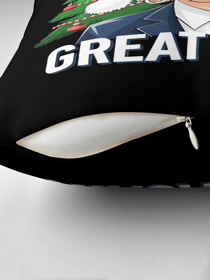 Funny Trump 2024 Make Christmas Great Again Gift  Pillow