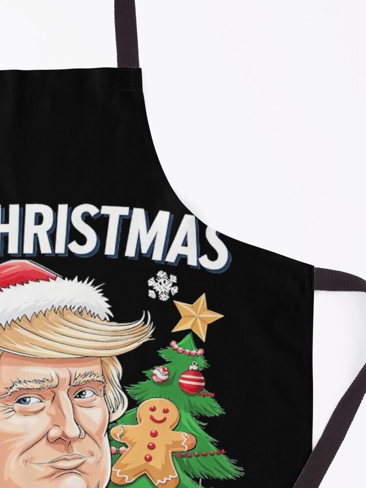 Funny Trump 2024 Make Christmas Great Again Gift  Apron