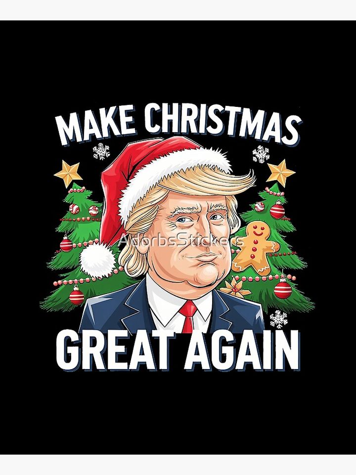 Funny Trump 2024 Make Christmas Great Again Gift  Apron