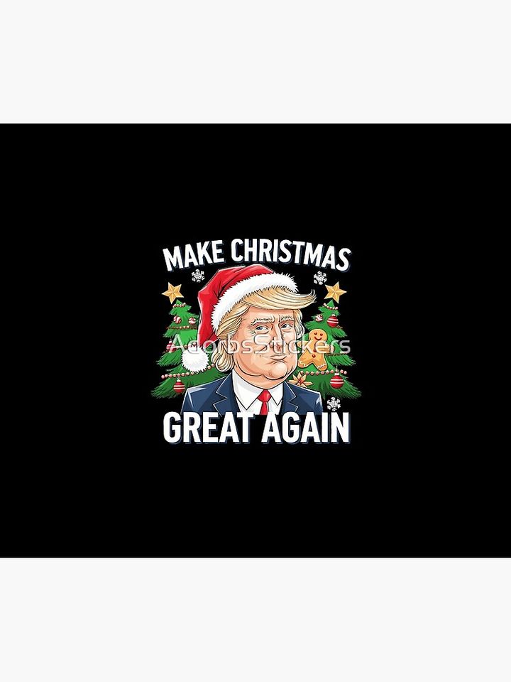 Funny Trump 2024 Make Christmas Great Again Gift  Throw Blanket