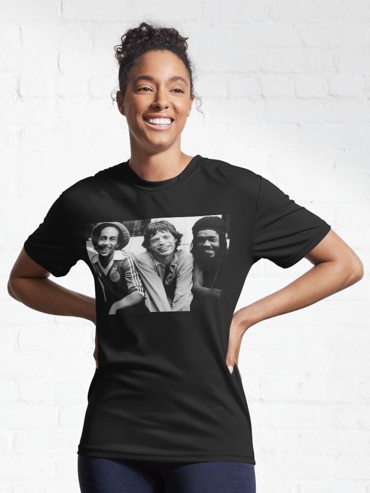 Bob Marley Mick Jagger Peter Tosh Active T-Shirt