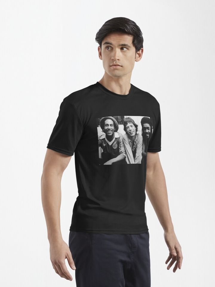 Bob Marley Mick Jagger Peter Tosh Active T-Shirt