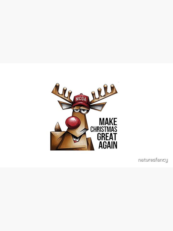 Funny Red Nosed Reindeer Make Christmas Great Again Coffee Mug