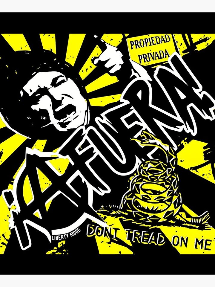 Javier Milei Don't Tread On Me Punk Rock Apron