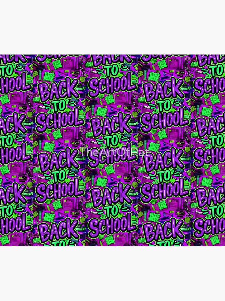 Back To School Graffiti Style Quote Throw Blanket