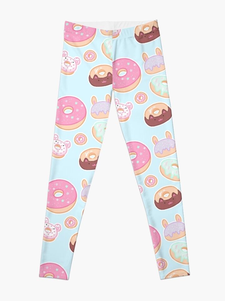 Kawaii Donuts Leggings, Donut Lover Leggings