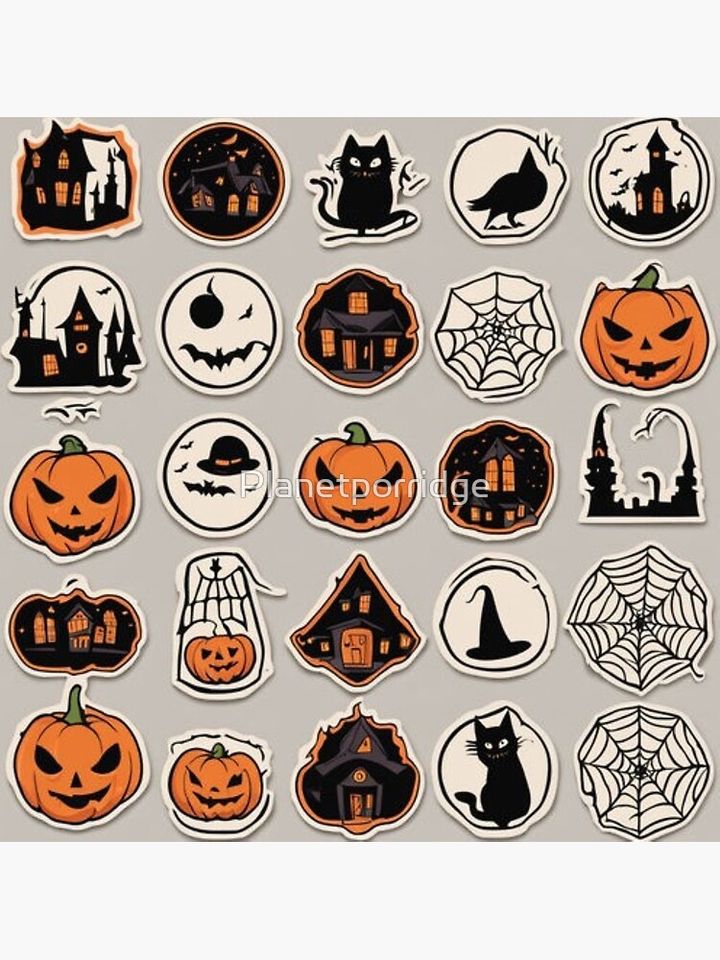 Halloween Pattern Poster