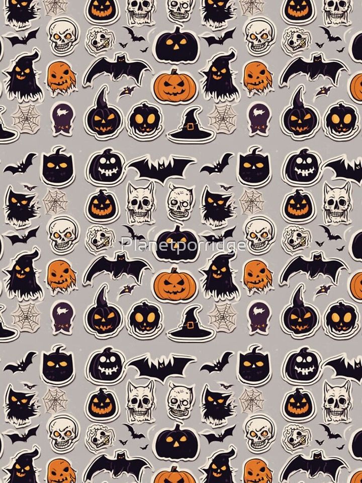 Spooky Halloween Pattern iPhone Case