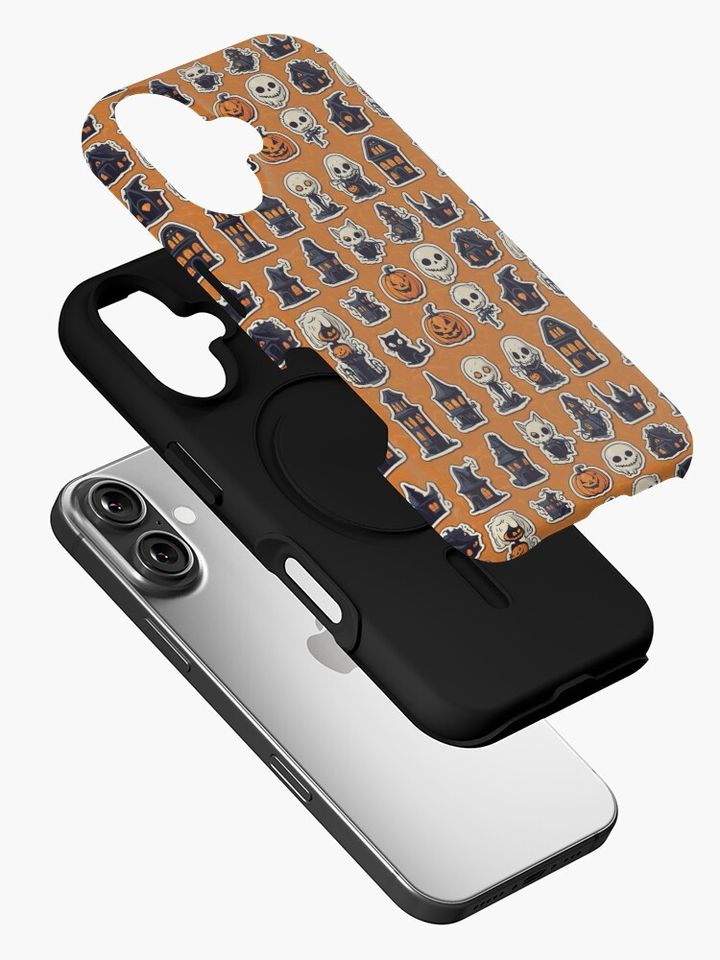 Goofy Halloween Pattern iPhone Case