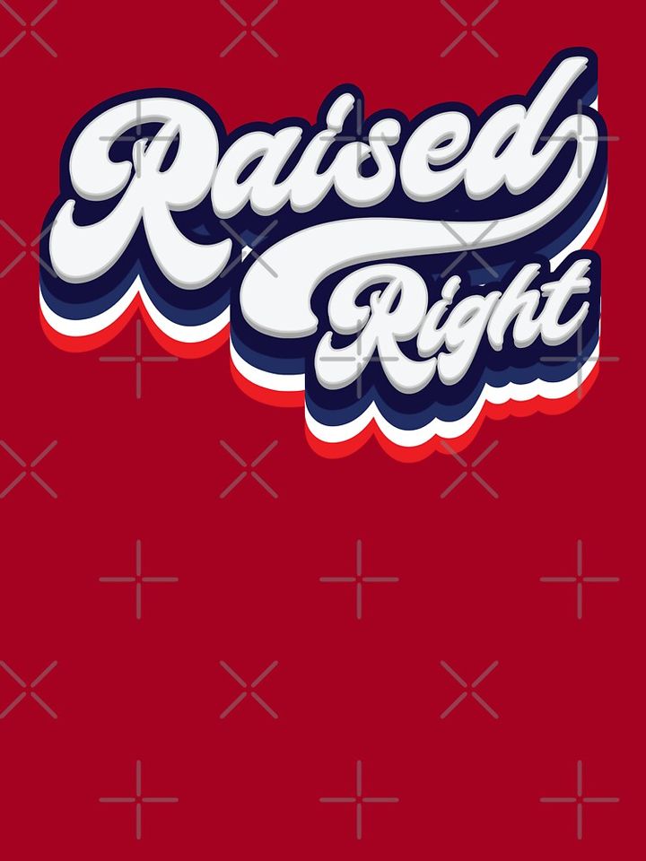 Raised Right - Republican  Kids T-Shirt