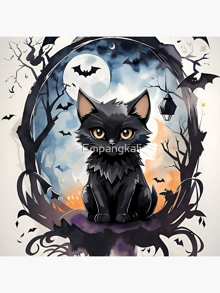halloween cat cute Pillow