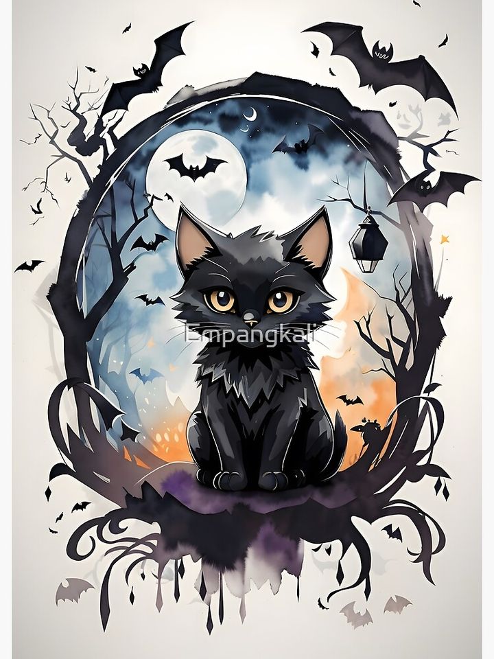 halloween cat cute Poster