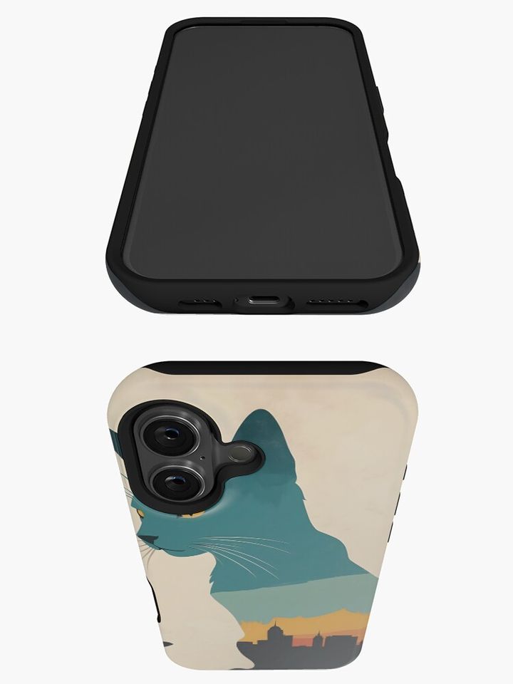 Retro Halloween Cat iPhone Case