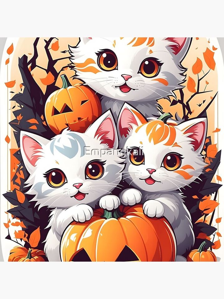 Halloween Cat Cute Pillow