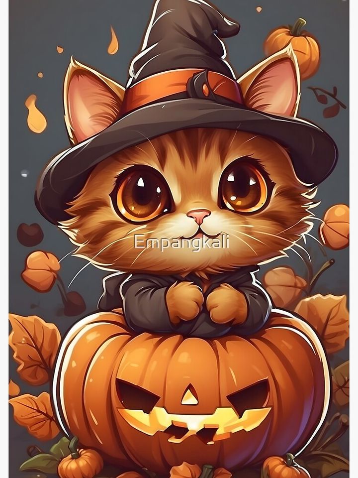 Halloween Cat Cute Poster