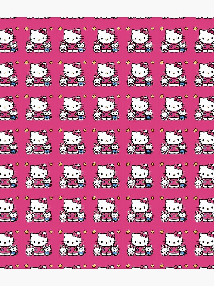 Cat and Bunny with Hello Kitty Backpack