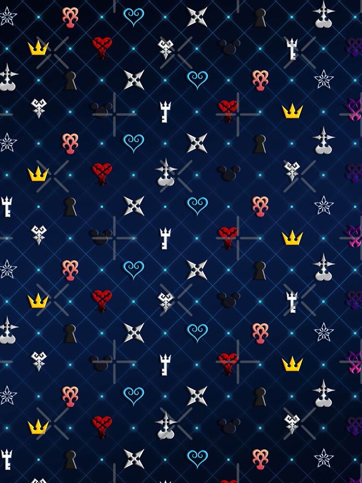 Kingdom Hearts Pattern Ver 2 iPhone Case
