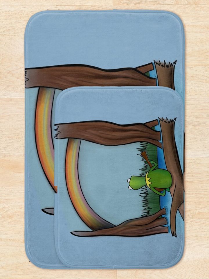 The Rainbow Connection K the frog The Muppets  Bath Mat