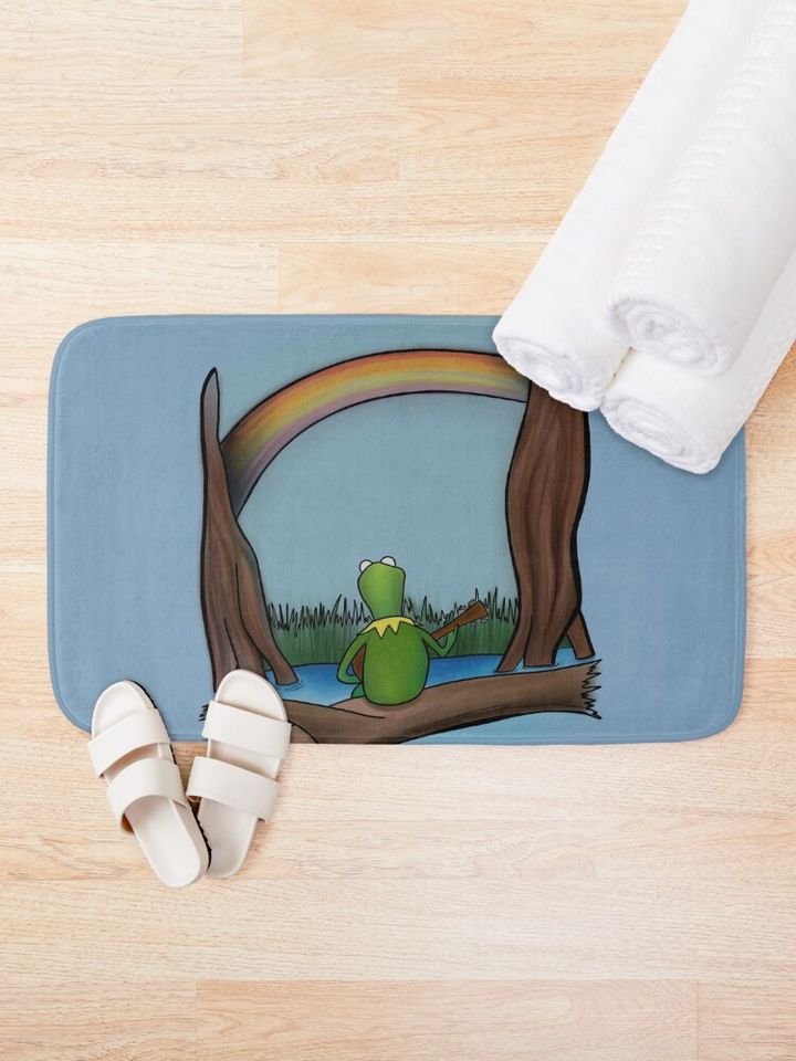 The Rainbow Connection K the frog The Muppets  Bath Mat