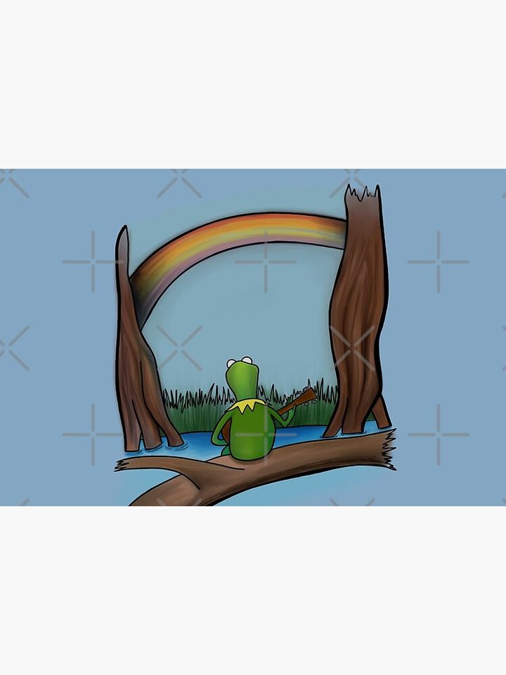 The Rainbow Connection K the frog The Muppets  Bath Mat