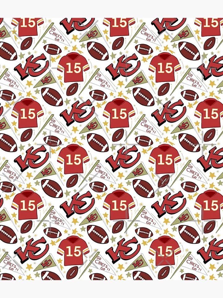 Patrick Mahomes chiefs pattern (white)  Backpack